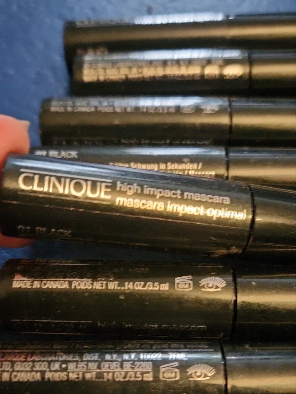 8 Clinique High Impact Mascara (01 Black) - Travel/Deluxe Size